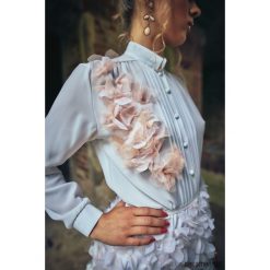 Koszula Rosa. Szare koszule damskie Pakamera, bez wzorów, bez kołnierzyka, bez rękawów. Za 690,00 zł.