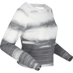 Bluza w cieniowanym kolorze, długi rękaw bonprix biel wełny - dymny szary. Białe bluzy damskie bonprix, bez wzorów, z wełny, z długim rękawem, długie, bez kaptura. Za 42,99 zł.