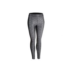 Legginsy fitness kardio damskie 120 szary melanż. Białe legginsy sportowe damskie DOMYOS, xl, bez wzorów, z elastanu, na fitness i siłownię. Za 64,99 zł.