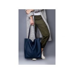 Shopper bag damskie: torba basic granat