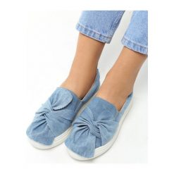 Trampki i tenisówki damskie: Jasnoniebieskie Slip On Burning Love