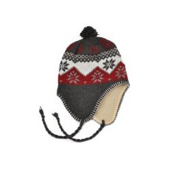 Czapka damska Peru szaro czerwona. Czerwone czapki zimowe damskie marki Art of Polo. Za 21,37 zł.