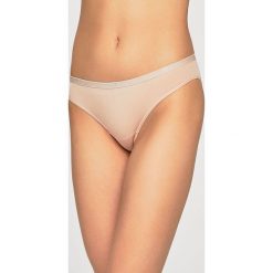 Emporio Armani - Figi. Niebieskie majtki damskie marki Emporio Armani, m, bez wzorów, z elastanu. Za 99,90 zł.