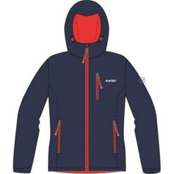 Kurtki sportowe męskie: Hi-tec Kurtka męska CAEN Navy/ Orange Red r. L