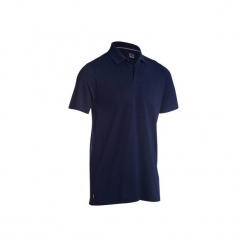 Koszulka polo do golfa 500 męska. Niebieskie koszulki polo marki INESIS, m, z bawełny. Za 39,99 zł.