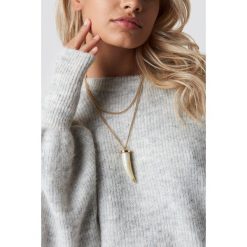NA-KD Accessories Naszyjnik Big Horn - Gold. Żółte naszyjniki damskie NA-KD Accessories, złote. Za 60,95 zł.