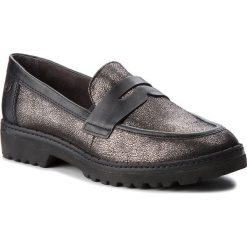 Półbuty TAMARIS - 1-24703-21 Pewter/Black 919. Czarne półbuty damskie skórzane Tamaris, na płaskiej podeszwie. Za 279,90 zł.