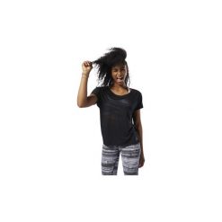 T-shirty z krótkim rękawem Reebok Sport Koszulka Burnout. Czarne bluzki sportowe damskie marki Reebok Sport, xl, z krótkim rękawem. Za 159,00 zł.