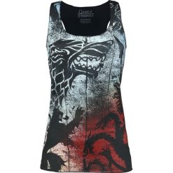 Gra o Tron Sigil Graffiti Top damski wielokolorowy. Czarne topy damskie marki Gra o Tron, xl, z nadrukiem, eleganckie. Za 79,90 zł.