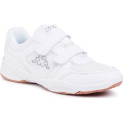 Sneakersy KAPPA - Dacer T 260683T White/Grey 1016. Białe trampki chłopięce Kappa, bez wzorów, ze skóry ekologicznej, na rzepy. Za 99,00 zł.