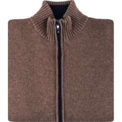 Sweter TOMASSO SWER000250. Pomarańczowe swetry męskie Giacomo Conti, m, bez wzorów, z wełny, klasyczne, z klasycznym kołnierzykiem, bez kaptura. Za 249,00 zł.