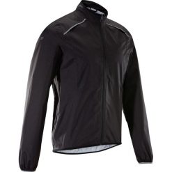 Kurtka Przewciwdeszczowa Na Rower Mtb St 500. Czarne kurtki sportowe męskie ROCKRIDER, m, bez wzorów, z materiału, bez kaptura, rowerowe. Za 119,99 zł.