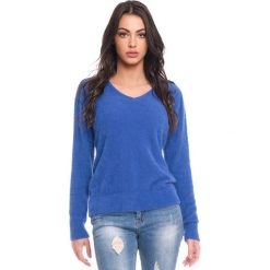 Sweter "Shona" w kolorze niebieskim. Niebieskie swetry damskie Scarlet Jones, s, bez wzorów, bez rękawów, bez kaptura. W wyprzedaży za 169,95 zł.