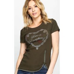 T-shirty damskie: Khaki T-shirt Pearl Of Wisdom