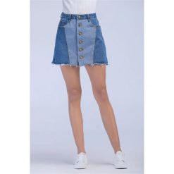 Spódnica w kolorze niebieskim. Niebieskie spódniczki marki Cupid Killer, Azzaria, l, w paski, mini. W wyprzedaży za 174,95 zł.