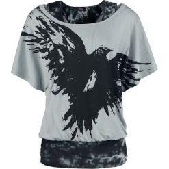 Black Premium by EMP When The Heart Rules The Mind Koszulka damska szary/czarny. Szare koszulki damskie marki Black Premium by EMP, xl, z nadrukiem, bez kołnierzyka, bez rękawów. Za 144,90 zł.