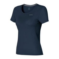Odlo Koszulka s/s crew neck MAREN granatowa r. XS (221821). Czarne topy sportowe damskie marki Odlo, s. Za 149,95 zł.