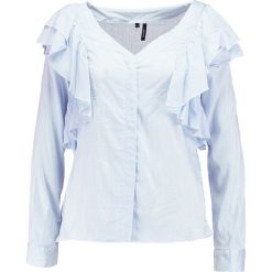 Koszule wiązane damskie: Vero Moda VMERIKA FLOUNCE Koszula snow white/chambray blue small stri