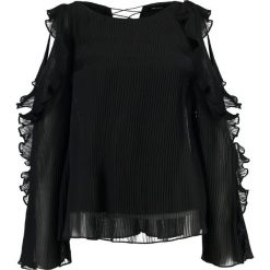 Bluzki asymetryczne: Karen Millen RUFFLE SLEEVE Bluzka black