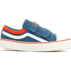 Niebieskie Trampki Motley Rim. Niebieskie buty dziewczęce sportowe Born2be, z materiału, z okrągłym noskiem. Za 39,99 zł.