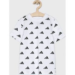 Adidas Performance - T-shirt dziecięcy 110-176 cm. Białe t-shirty chłopięce adidas Performance, z nadrukiem, z bawełny, bez rękawów. W wyprzedaży za 79,90 zł.