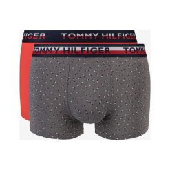 Tommy Hilfiger 2-pack Bokserki Czerwony Szary. Szare bokserki męskie TOMMY HILFIGER, bez wzorów, z elastanu. Za 171,95 zł.