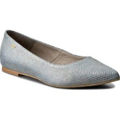 Baleriny damskie lakierowane: Baleriny EDEO – 3034-756 Niebieska Jaszczurka