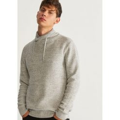 Sweter z kołnierzem - Jasny szar. Szare swetry klasyczne męskie marki Reserved, l. Za 139,99 zł.