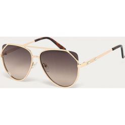 Guess Jeans - Okulary przeciwsłoneczne GF6071. Czarne okulary przeciwsłoneczne damskie Guess Jeans. W wyprzedaży za 399,90 zł.