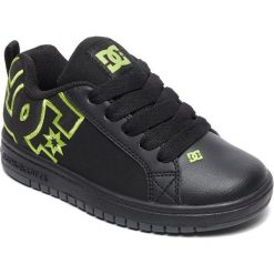 DC Tenisówki Chłopięce Ct Graffik Se B Shoe bk9 Black/Black/Soft Lime 30. Czarne buty chłopięce sportowe marki DC, ze skóry. W wyprzedaży za 169,00 zł.