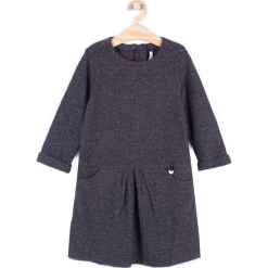 Sukienka. Szare sukienki dziewczęce dzianinowe marki CHIC UNIQUE, z długim rękawem, długie, maxi. Za 29,90 zł.