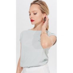 Koszulka z nadrukiem - Zielony. Zielone t-shirty damskie Mohito, s, z nadrukiem. Za 29,99 zł.