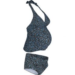 Tankini ciążowe (2 części) bonprix czarny w kropki. Fioletowe stroje kąpielowe ciążowe bonprix, bez wzorów, moda ciążowa. Za 109,99 zł.