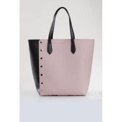 Shopper bag damskie: Torba z ozdobnymi nitami