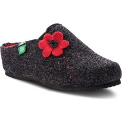 Kapcie DR. BRINKMANN - 330162 Grau 9. Szare klapki damskie Dr. Brinkmann, bez wzorów, z tworzywa sztucznego, bez obcasa. Za 129,00 zł.