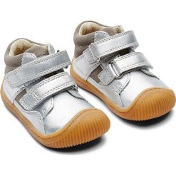 Buciki niemowlęce: Skórzane buty „Walk” w kolorze srebrnym do nauki chodzenia