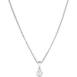 Złoty naszyjnik z diamentową zawieszką. Szare naszyjniki damskie Diamond & Co, z diamentem, złote. W wyprzedaży za 395,95 zł.