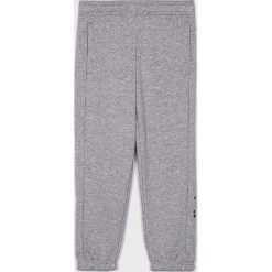 Adidas Performance - Spodnie dziecięce 116-176 cm. Szare spodnie chłopięce marki adidas Performance, z nadrukiem, z bawełny, sportowe. Za 129,90 zł.