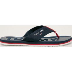Tommy Jeans - Japonki. Niebieskie kapcie męskie Tommy Jeans, bez wzorów, z jeansu. Za 159,90 zł.