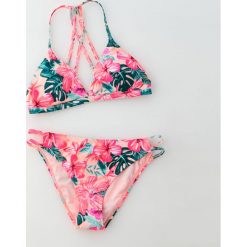 Dwuczęściowy strój kąpielowy z paskami - Beżowy. Brązowe stroje kąpielowe damskie Sinsay, s, w paski. Za 49,99 zł.