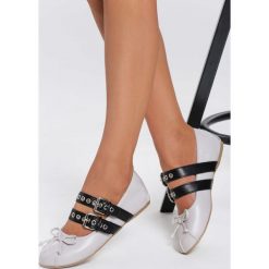 Szare Balerinki Trellis. Szare baleriny damskie vices, bez wzorów, ze skóry, bez obcasa, na płaskiej podeszwie. Za 39,99 zł.