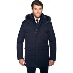 Kurtka winsford granatowy. Niebieskie kurtki męskie Recman, m, bez wzorów, z tkaniny, eleganckie, bez kaptura. Za 1249,00 zł.