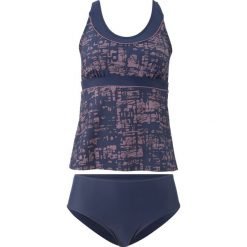 Tankini (2 części) bonprix ciemnoniebieski. Niebieskie stroje kąpielowe damskie bonprix, bez wzorów. Za 109,99 zł.