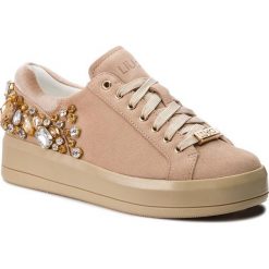 Sneakersy LIU JO - Kim 08 B68021 PX002 Natural 00005. Brązowe sneakersy damskie Liu Jo, ze skóry. W wyprzedaży za 439,00 zł.
