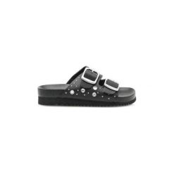 Sandały MTNG SANDALIAS MUJER 50018-C38610 PISCES BLACK. Czarne sandały damskie mtng, bez wzorów, bez obcasa, bez zapięcia. Za 147,79 zł.