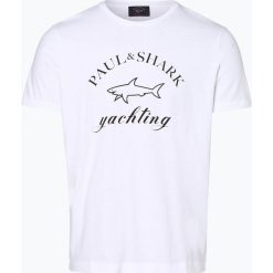 Paul & Shark - T-shirt męski, biały. Białe t-shirty męskie Paul & Shark, m, bez wzorów, z bawełny, bez kołnierzyka. Za 499,95 zł.