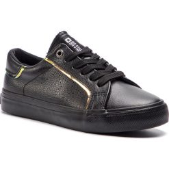 Sneakersy BIG STAR - DD274069 Black. Czarne półbuty damskie BIG STAR, na co dzień, bez wzorów, ze skóry ekologicznej, retro, bez obcasa, bez zapięcia. W wyprzedaży za 109,00 zł.