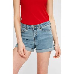 Noisy May - Szorty Lucy. Niebieskie szorty damskie Noisy May, s, bez wzorów, z elastanu, casualowe. W wyprzedaży za 49,90 zł.