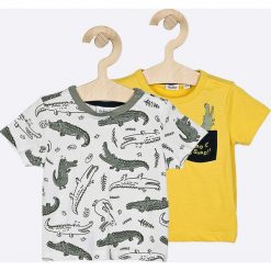 Blukids - T-shirt dziecięcy 68-98 cm (2-pack). Białe t-shirty chłopięce Blukids, z nadrukiem, z bawełny, bez rękawów. W wyprzedaży za 29,90 zł.
