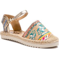 Espadryle REFRESH - 69776 Oro. Brązowe espadryle damskie marki Refresh, bez wzorów, ze skóry ekologicznej, bez obcasa. Za 189,00 zł.